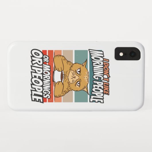 私は朝の人や朝の人や人が好きではない Case-Mate iPhoneケース (裏面(横))