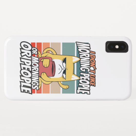 私は朝の人や朝の人や人が好きではない Case-Mate iPhoneケース (裏面(横))