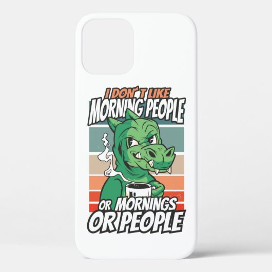 私は朝の人や朝の人や人が好きではない Case-Mate iPhoneケース (裏面)