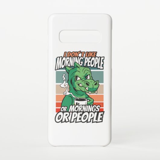 私は朝の人や朝の人や人が好きではない SAMSUNG GALAXYケース (裏面)