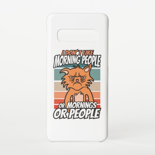 私は朝の人や朝の人や人が好きではない SAMSUNG GALAXYケース (裏面)