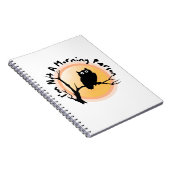 私は朝の人フクロウおもしろい引用文ではない ノートブック (右側)