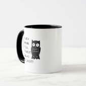 私は朝の人間ではないおもしろい |皮肉 マグカップ (正面左)