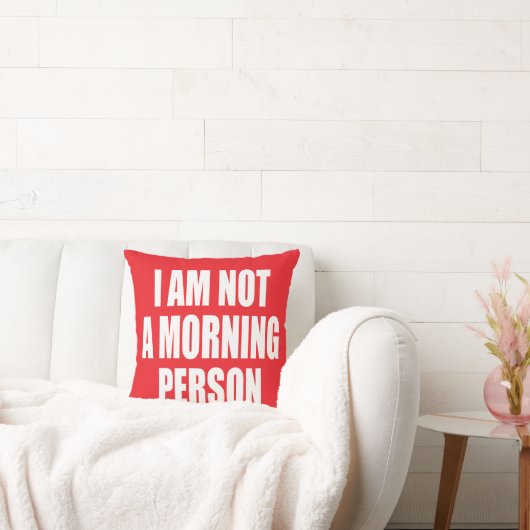 私は朝の人間ではない クッション (ソファ)