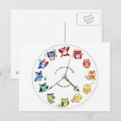 私は朝の人間ではない ポストカード (正面/裏面)