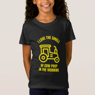 私は朝の牛のウンチの匂いが好き Tシャツ