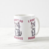 私は朝は休む コーヒーマグカップ (正面右)