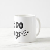私は朝は…疲れた…キャット コーヒーマグカップ (正面右)