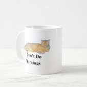 私は朝をしません コーヒーマグカップ (正面左)