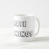 私は朝を憎みます コーヒーマグカップ (正面右)