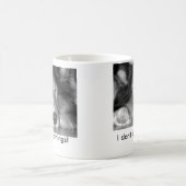 私は朝シェットランド・シープドッグのマグをしません コーヒーマグカップ (中央)