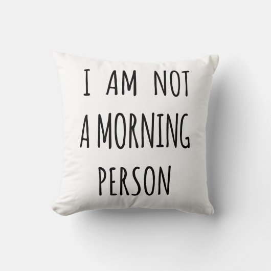 私は朝人ではないです クッション (正面)