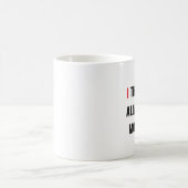 私は朝考え朝にアレルギーを持っていおもしろいる – Coff Cof コーヒーマグカップ (中央)