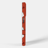 私は朝食が大好き、赤のフードパターン Case-Mate iPhoneケース (裏面 / 右)