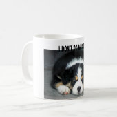 私は朝-オーストラリアの羊飼いのマグ--をしません コーヒーマグカップ (正面左)