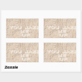 私は木が茶色くなるのが大好きだ 長方形シール (シート)