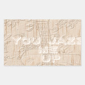 私は木が茶色くなるのが大好きだ 長方形シール (正面)