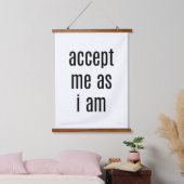 私は木の上の壁のタペストリーである私を受け入れる 吊り下げ型タペストリー (寝室)