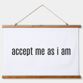 私は木の上の壁のタペストリーである私を受け入れる 吊り下げ型タペストリー