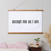 私は木の上の壁のタペストリーである私を受け入れる 吊り下げ型タペストリー (寝室)