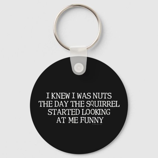 私は木の実リスだと分かった キーホルダー (正面)