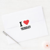 私は木曜日のアイコンが大好き ラウンドシール (封筒)