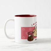 私は木炭siuのbaoのコーヒー・マグを愛します ツートーンマグカップ (左)