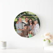 私は木退職したの素朴消おもしろい却写真 ラージ壁時計 (ホーム)