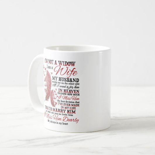 私は未亡人ではありません コーヒーマグカップ (正面左)