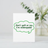 私は未払いで怒鳴らない ポストカード (スタンド正面)