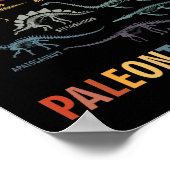 私は未来の古生物学者の古生物学の恐竜だ ポスター (角)