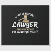 私は未来の弁護士です ラッピングペーパー (フラット)