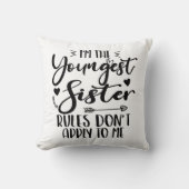 私は末妹誕生日義理おもしろい クッション (正面)