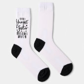 私は末妹誕生日義理おもしろい ソックス (右)