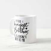 私は末弟のルールに適用されない コーヒーマグカップ (正面左)