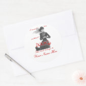 私は本がないと生きられない蔵書票 ラウンドシール (封筒)