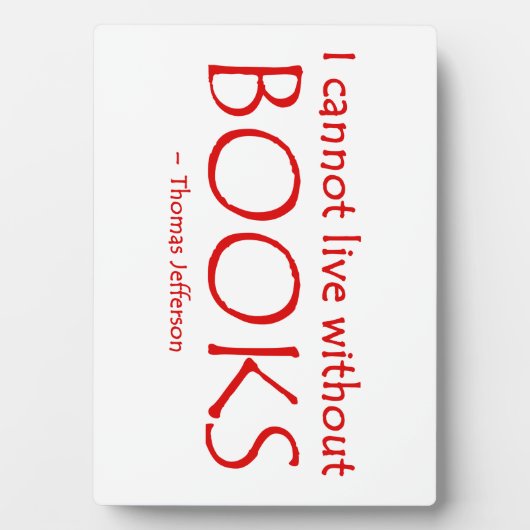 私は本がないと生きられない フォトプラーク (正面)