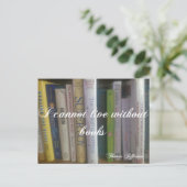 私は本がないと生きられない ポストカード (スタンド正面)