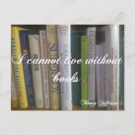 私は本がないと生きられない ポストカード
