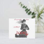 私は本がないと生きられない ポストカード (スタンド正面)