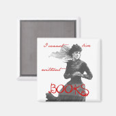 私は本がないと生きられない マグネット (正面/裏面)