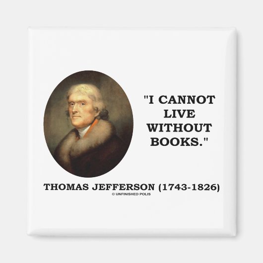 私は本がないと生きられない マグネット (正面)