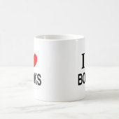 私は本が大好きです私は本が好きです私は本が大好き コーヒーマグカップ (中央)