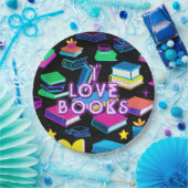 私は本が大好きカラフル ペーパープレート (パーティー)