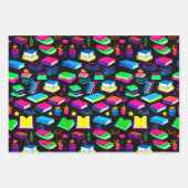 私は本が大好きカラフル ラッピングペーパーシート (正面3)