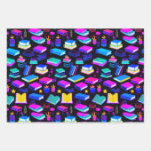 私は本が大好きカラフル ラッピングペーパーシート (正面2)