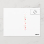 私は本が大好き子供へ ポストカード (裏面)