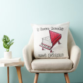 私は本とピアノ、本物のフリーハンドアートが大好き クッション (椅子)