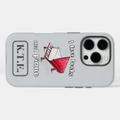 私は本とピアノ、本物のフリーハンドアートが大好き Case-Mate iPhoneケース (裏面 (横))