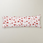 私は本と可愛読い赤い柄が大好き ボディピロー (裏面)